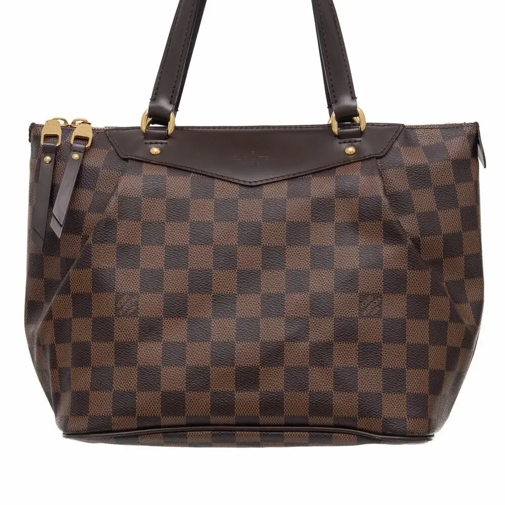 LOUIS VUITTON Westminster PM Damier Ebene Canvas Shoulder Zip Tote Bag N41102